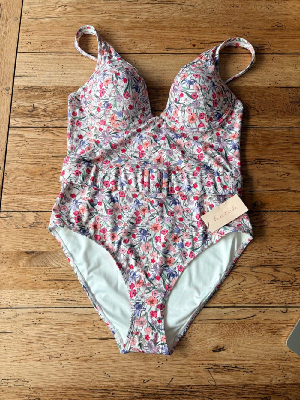 NWT Hutch Underwire Belted One-Piece Bathing Suit. XL